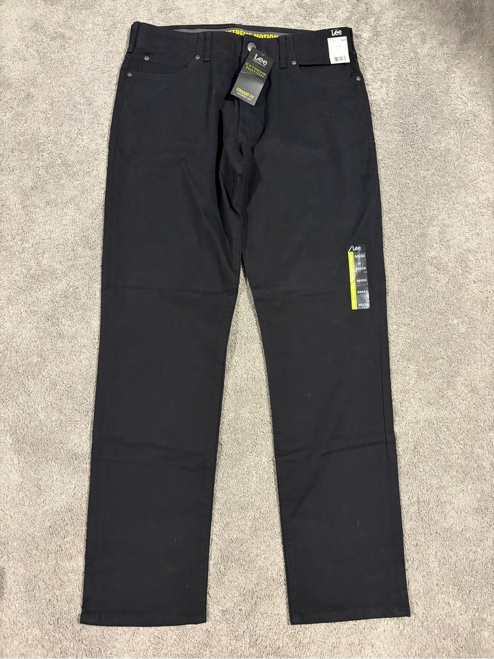 Lee Black Straight Fit Jeans with Branded Tags